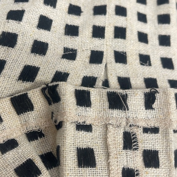 Eva Franco Anthropologie Linen Blend Square Study Skirt Size 4 - Picture 7 of 9